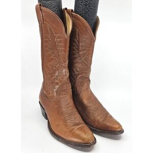 VTG Nocona Boot Company Mens Leather Cowboy Boots‎ Western Style Size 7 1/2 B